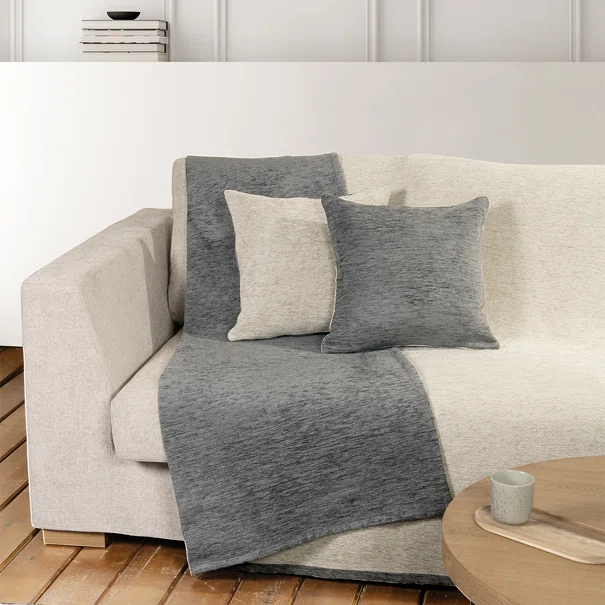 Ριχτάρι Καναπέ Διθέσιου 2 Όψεων (180x240) Nima Caldo Grey-Ivory