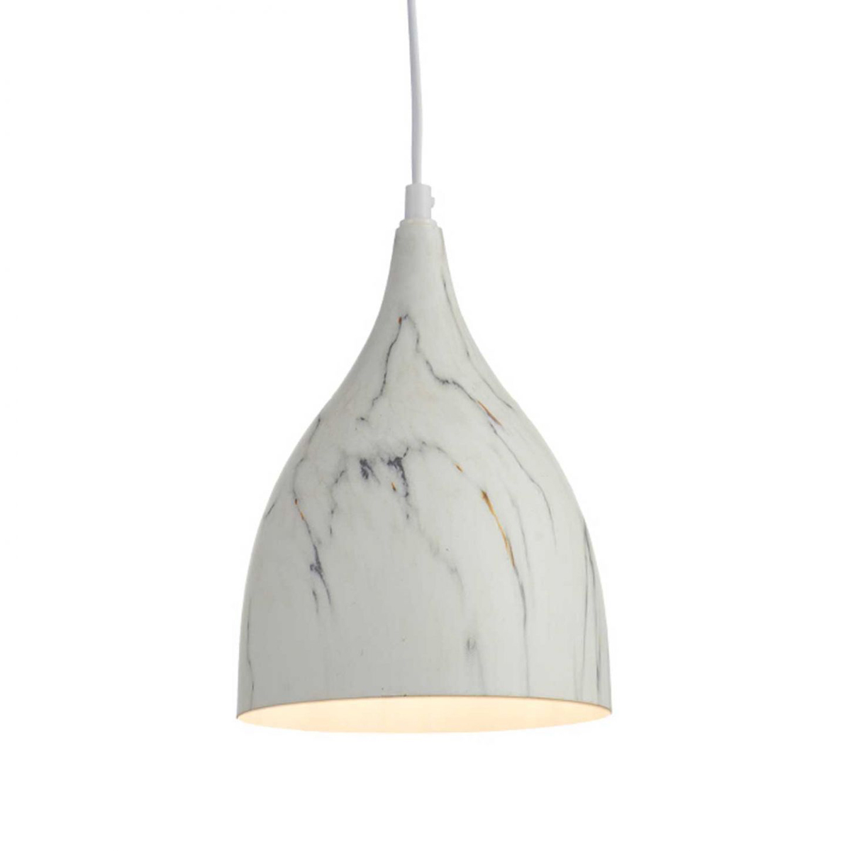 Φωτιστικό Οροφής Μονόφωτο Aca Roxanne KS174317MR White Marble
