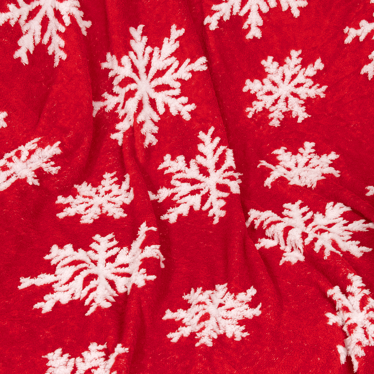 Χριστουγεννιάτικη Κουβέρτα Καναπέ Fleece (130X170) Nima Snowtime Λευκά Είδη Σαλονιού Κουβέρτες Spitishop