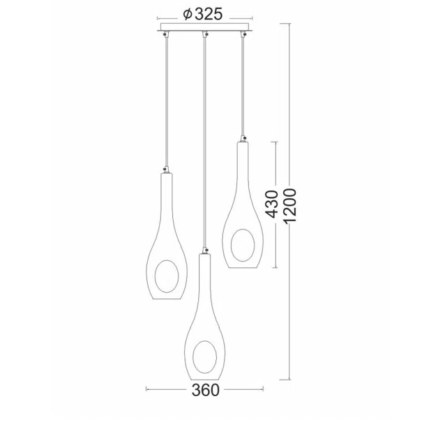 Φωτιστικό Οροφής Τρίφωτο Aca Cave DLA5203A White