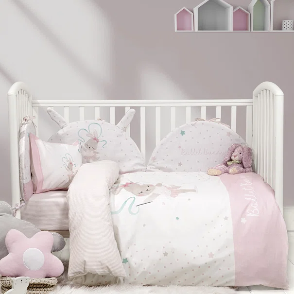 Κουβερλί Κούνιας (100x140) 2 Όψεων Nima Baby Ballet Bunny