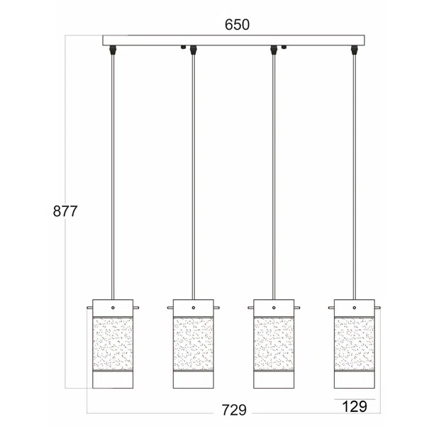 Φωτιστικό Οροφής Πολύφωτο Aca Mane FW50674 Chrome/Sandblast