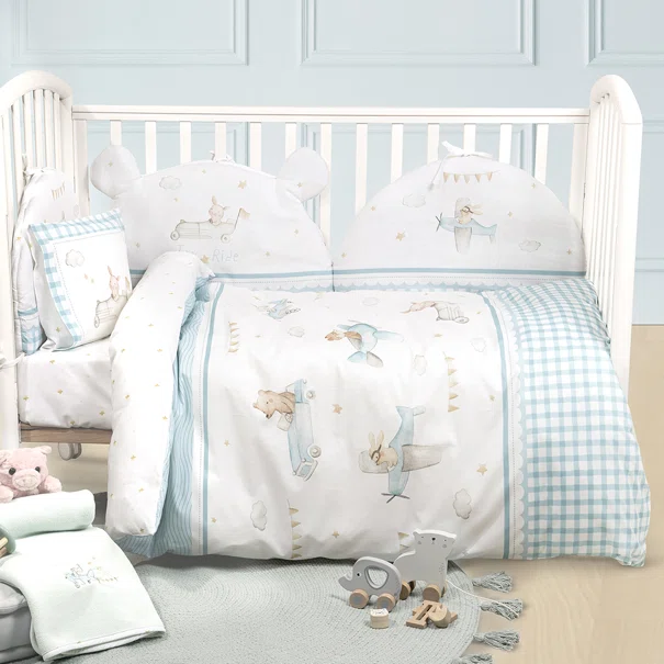Παπλωματοθήκη Κούνιας (Σετ 110x145) 2 Όψεων Nima Baby Joy Ride