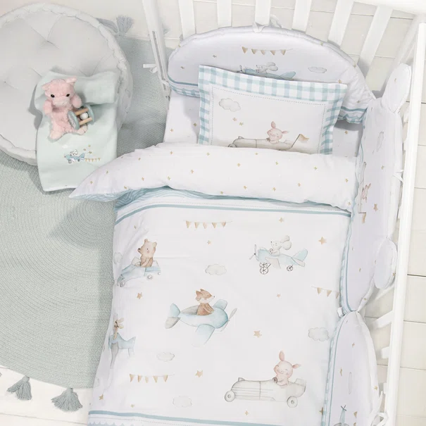 Παπλωματοθήκη Κούνιας (Σετ 110x145) 2 Όψεων Nima Baby Joy Ride