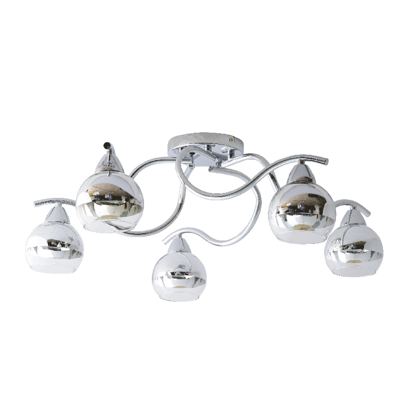 Φωτιστικό Οροφής Πολύφωτο Aca Alien TNK81444CR5H Chrome