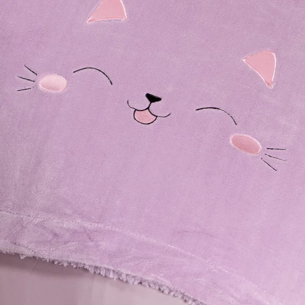 Κουβέρτα Fleece Μονή Με Γουνάκι (160x220) Nima Lily
