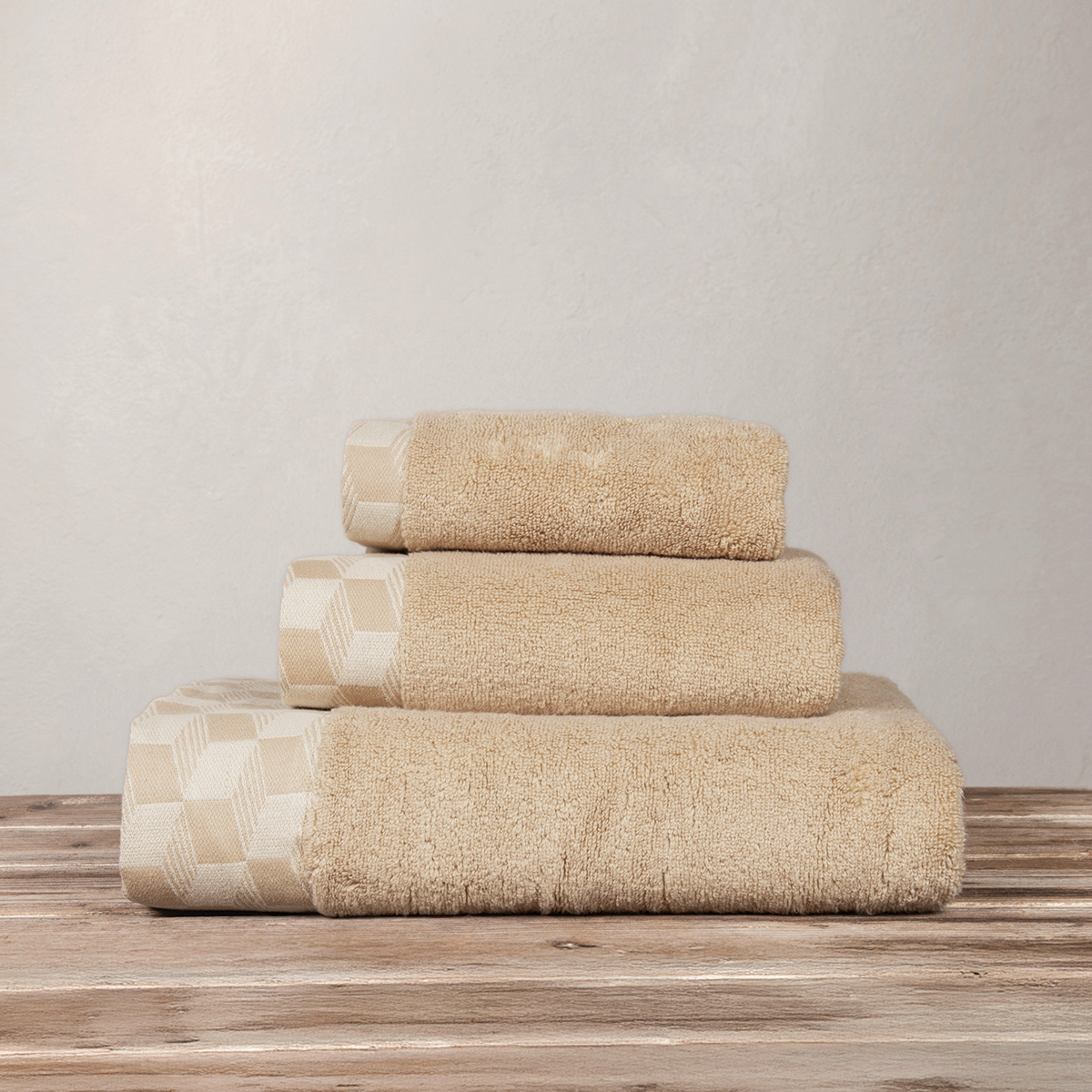 Πετσέτα Σώματος (90x145) Nima Luxe Mustard Beige 600gsm