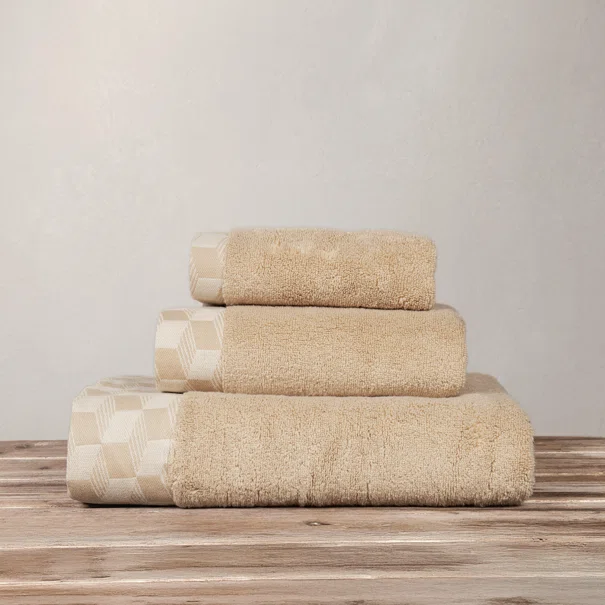 Πετσέτα Σώματος (90x145) Nima Luxe Mustard Beige 600gsm