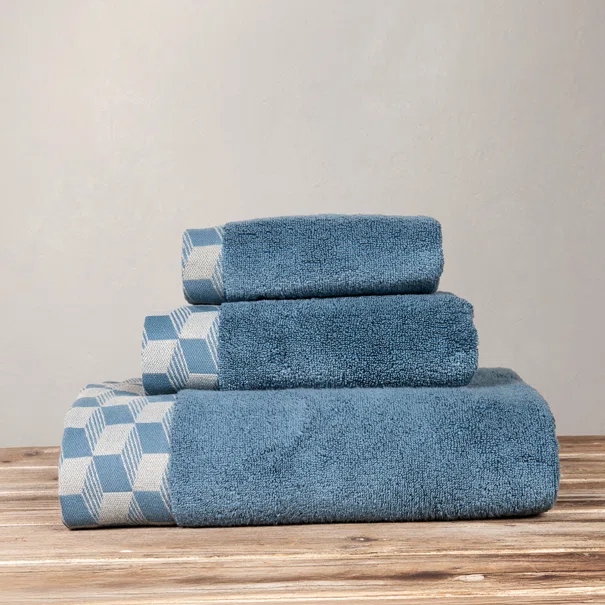 Πετσέτα Προσώπου (50x100) Nima Luxe Denim Blue 600gsm