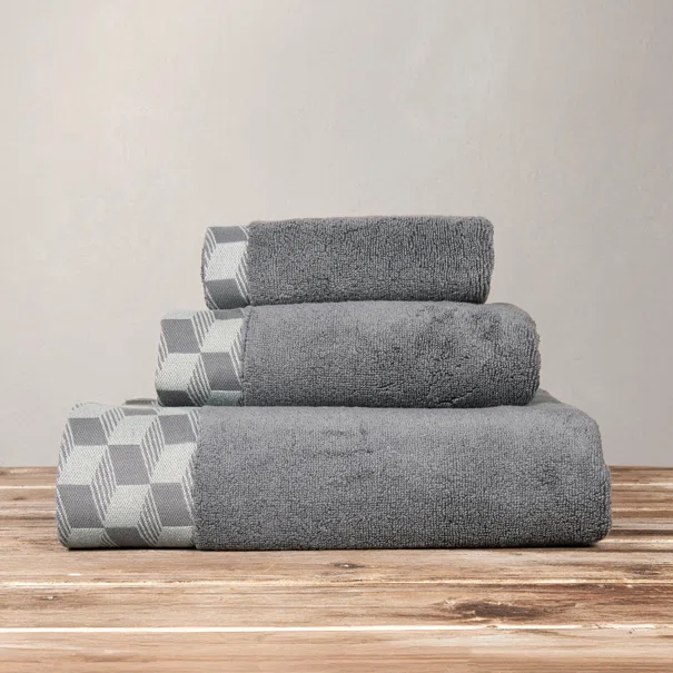 Πετσέτα Χεριών (40x60) Nima Luxe D.Grey 600gsm