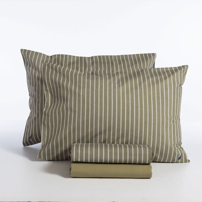 Σεντόνια King Size (Σετ) Nautica By Nef-Nef Homeware Nau Coast Green Λευκά Είδη Κρεβατοκάμαρας Σετ Βαμβακερά Spitishop