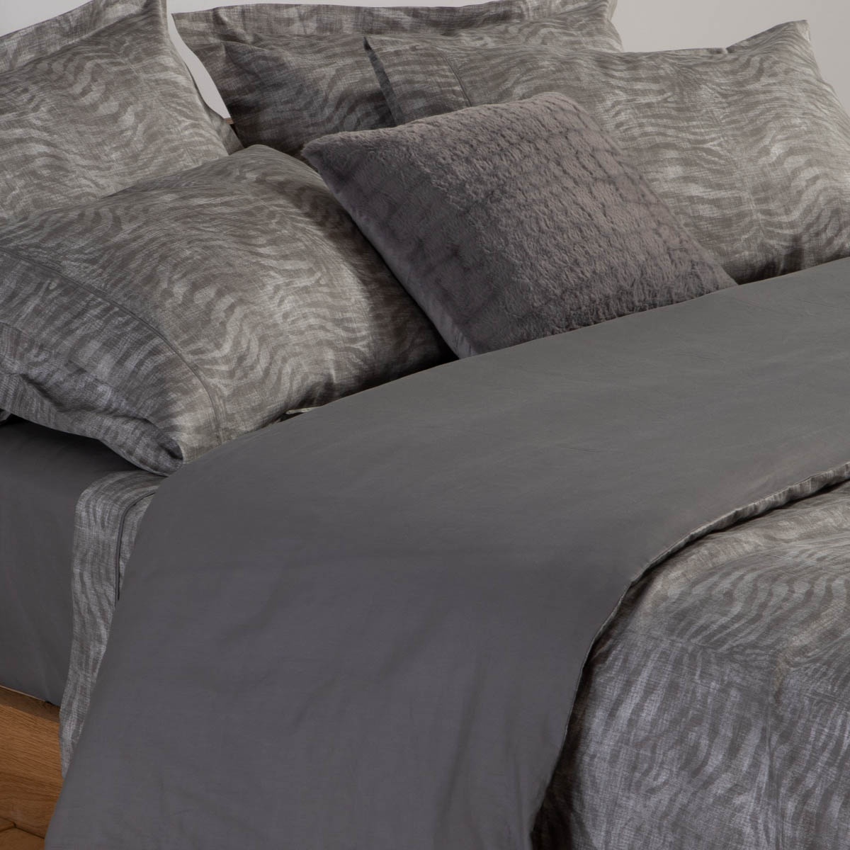 Σεντόνια Υπέρδιπλα (Σετ) Nef-Nef Homeware Elements Zesten Grey