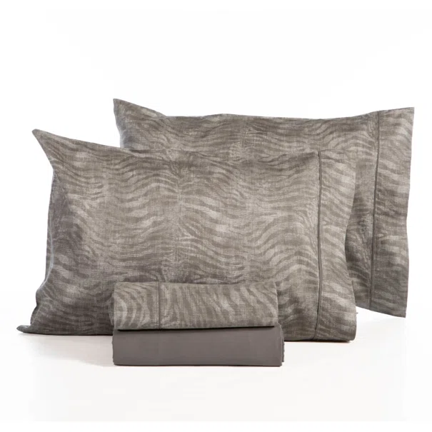Σεντόνια Υπέρδιπλα (Σετ) Nef-Nef Homeware Elements Zesten Grey