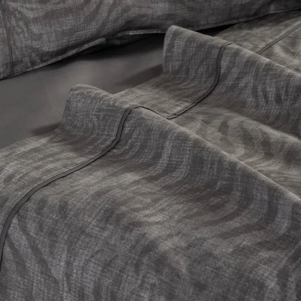 Σεντόνια Υπέρδιπλα (Σετ) Nef-Nef Homeware Elements Zesten Grey