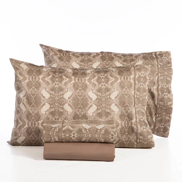 Σεντόνια Υπέρδιπλα (Σετ) Nef-Nef Homeware Elements Viper Beige