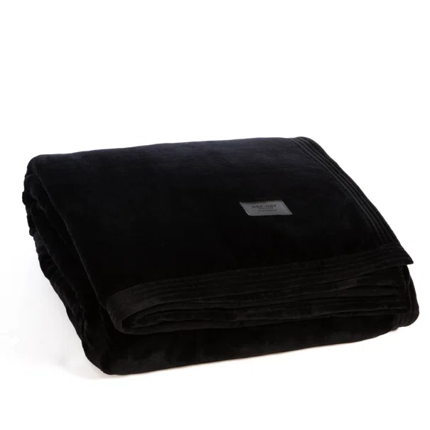 Κουβέρτα Βελουτέ Υπέρδιπλη (230x240) Nef-Nef Homeware Elements Velosso Black