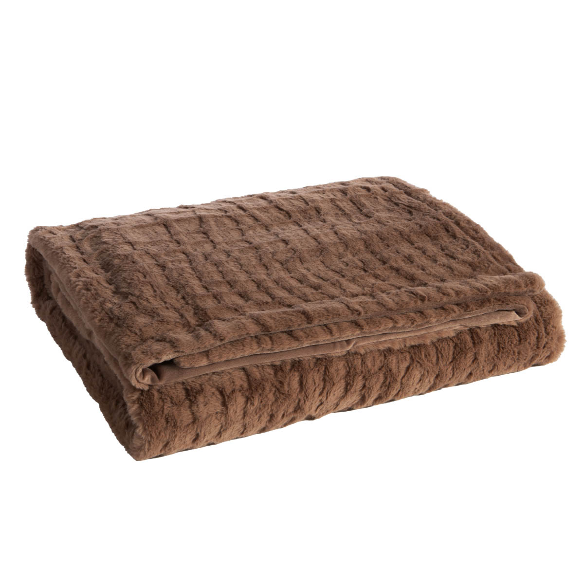 Γούνινη Κουβέρτα Καναπέ (130x180) Nef-Nef Homeware Mentor Mocca