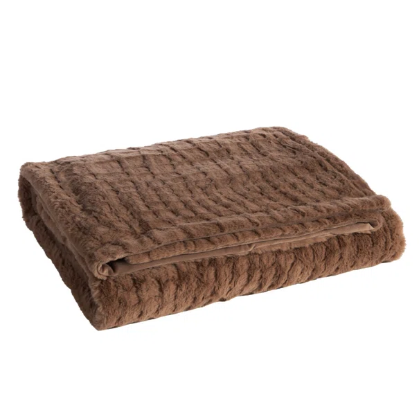 Γούνινη Κουβέρτα Καναπέ (130x180) Nef-Nef Homeware Mentor Mocca