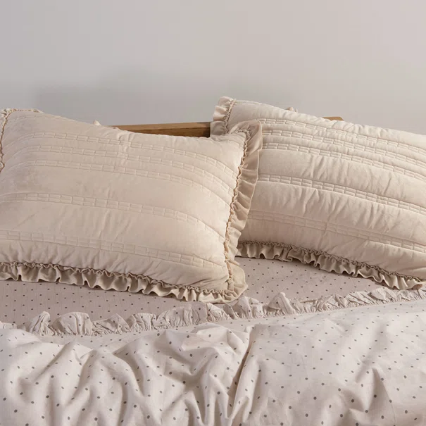 Ζεύγος Μαξιλαροθήκες (52x72) Nef-Nef Homeware Elements Sirion Ecru