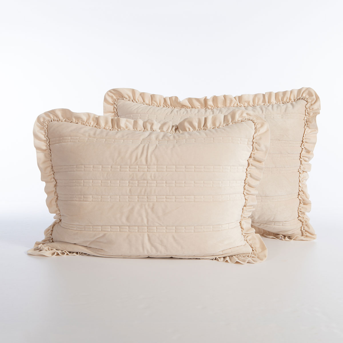 Ζεύγος Μαξιλαροθήκες (52X72) Nef-Nef Homeware Elements Sirion Ecru Λευκά Είδη Κρεβατοκάμαρας Ύπνου Σετ Spitishop