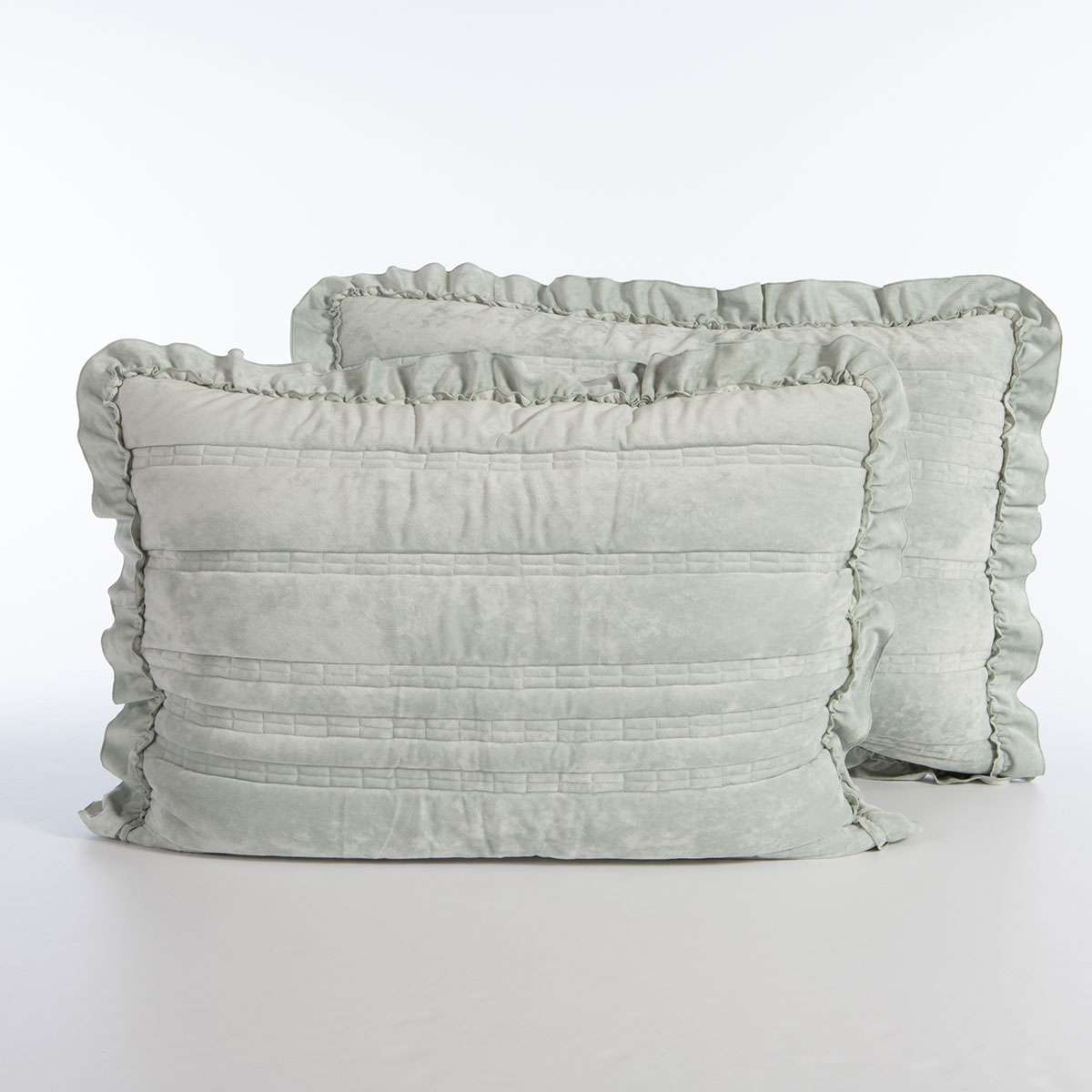 Ζεύγος Μαξιλαροθήκες (52x72) Nef-Nef Homeware Elements Sirion Mint Grey