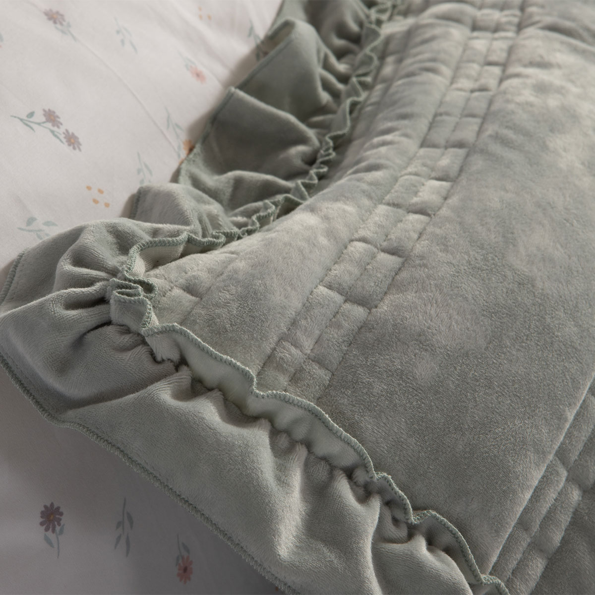Ζεύγος Μαξιλαροθήκες (52X72) Nef-Nef Homeware Elements Sirion Mint Grey Λευκά Είδη Κρεβατοκάμαρας Ύπνου Σετ Spitishop