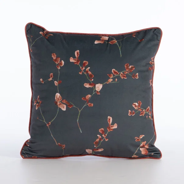 Διακοσμητικό Μαξιλάρι Βελουτέ (45x45) Nef-Nef Homeware Premium Vania Blue/Black