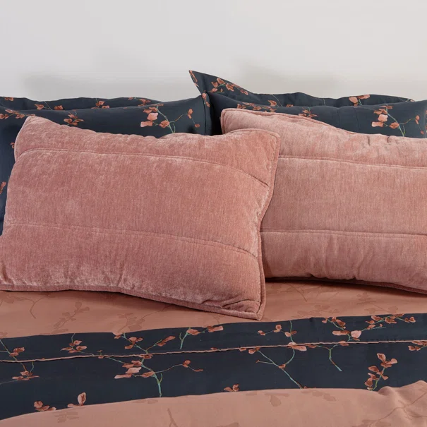 Ζεύγος Μαξιλαροθήκες (52x72) Nef-Nef Homeware Premium Vania Rose