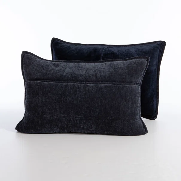 Ζεύγος Μαξιλαροθήκες (52x72) Nef-Nef Homeware Premium Vania Blue/Black