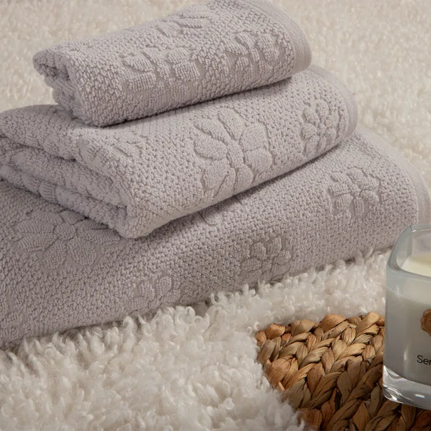 Πετσέτα Προσώπου (50x90) Nef-Nef Homeware Premium Margot Grey 550gsm