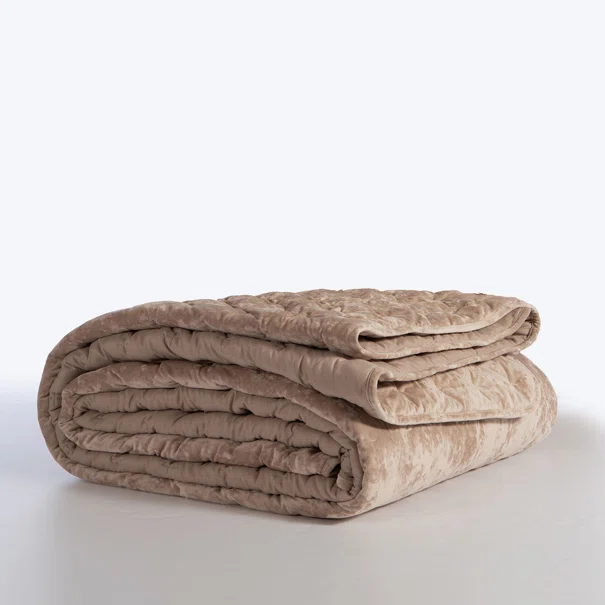 Λεπτό Πάπλωμα Βελουτέ Υπέρδιπλο (230x240) Nef-Nef Homeware Premium Priver Beige
