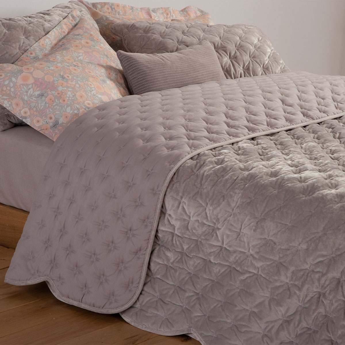 Λεπτό Πάπλωμα Βελουτέ Υπέρδιπλο (230X240) Nef-Nef Homeware Premium Priver Grey Λευκά Είδη Κρεβατοκάμαρας Παπλώματα με Σχέδιο Υπέρδιπλα Διπλά Spitishop