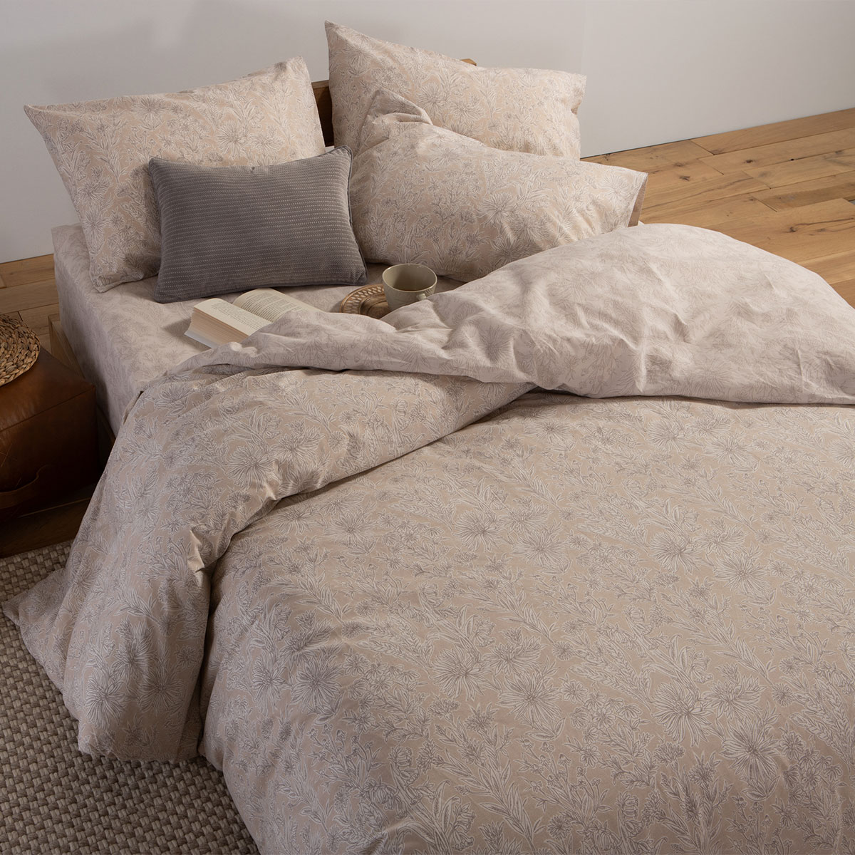 Παπλωματοθήκη Μονή (Σετ 170x240) 2 Όψεων Nef-Nef Homeware Smart Lucil Beige