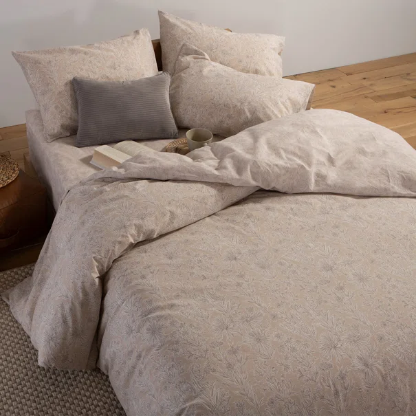 Παπλωματοθήκη Μονή (Σετ 170x240) 2 Όψεων Nef-Nef Homeware Smart Lucil Beige