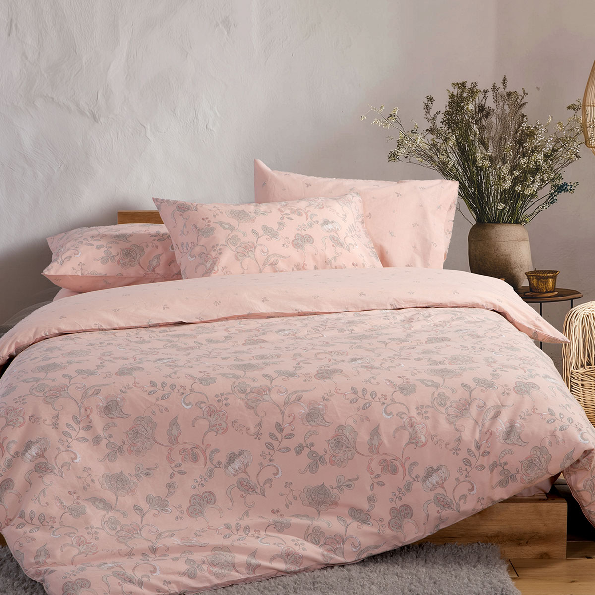 Σεντόνια Μονά (Σετ) Nef-Nef Homeware Smart Carena Pink