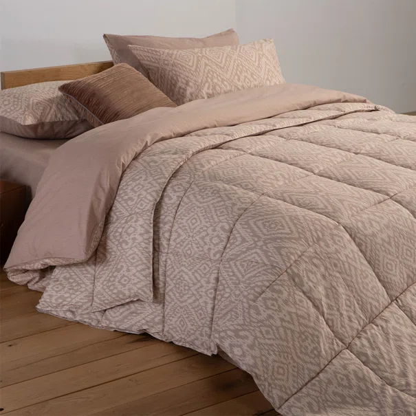 Πάπλωμα Υπέρδιπλο (240x220) 2 Όψεων Nef-Nef Homeware Smart Orion Beige