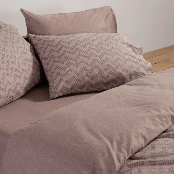 Φανελένια Σεντόνια Μονά (Σετ) Nef-Nef Homeware Flannel Otrando Mocca