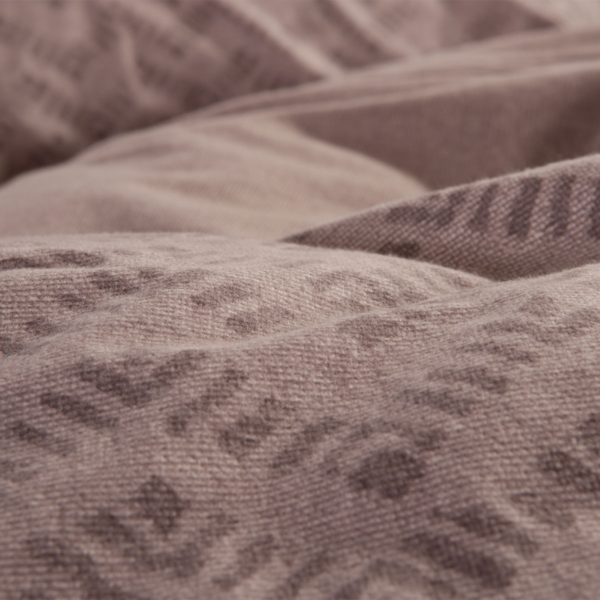 Φανελένια Σεντόνια Μονά (Σετ) Nef-Nef Homeware Flannel Otrando Mocca Λευκά Είδη Κρεβατοκάμαρας Σετ Spitishop