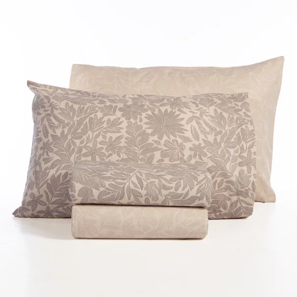 Φανελένια Σεντόνια Μονά (Σετ) Nef-Nef Homeware Flannel Issual Grey