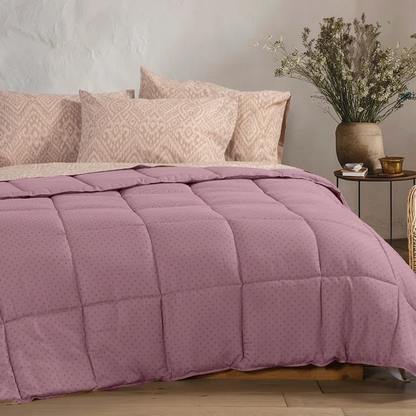 Πάπλωμα Μονό (160x220) 2 Όψεων Nef-Nef Homeware Colorfull Purple