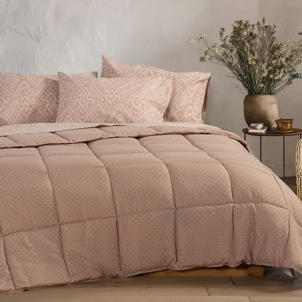 Πάπλωμα Υπέρδιπλο (220x240) 2 Όψεων Nef-Nef Homeware Colorfull Taupe
