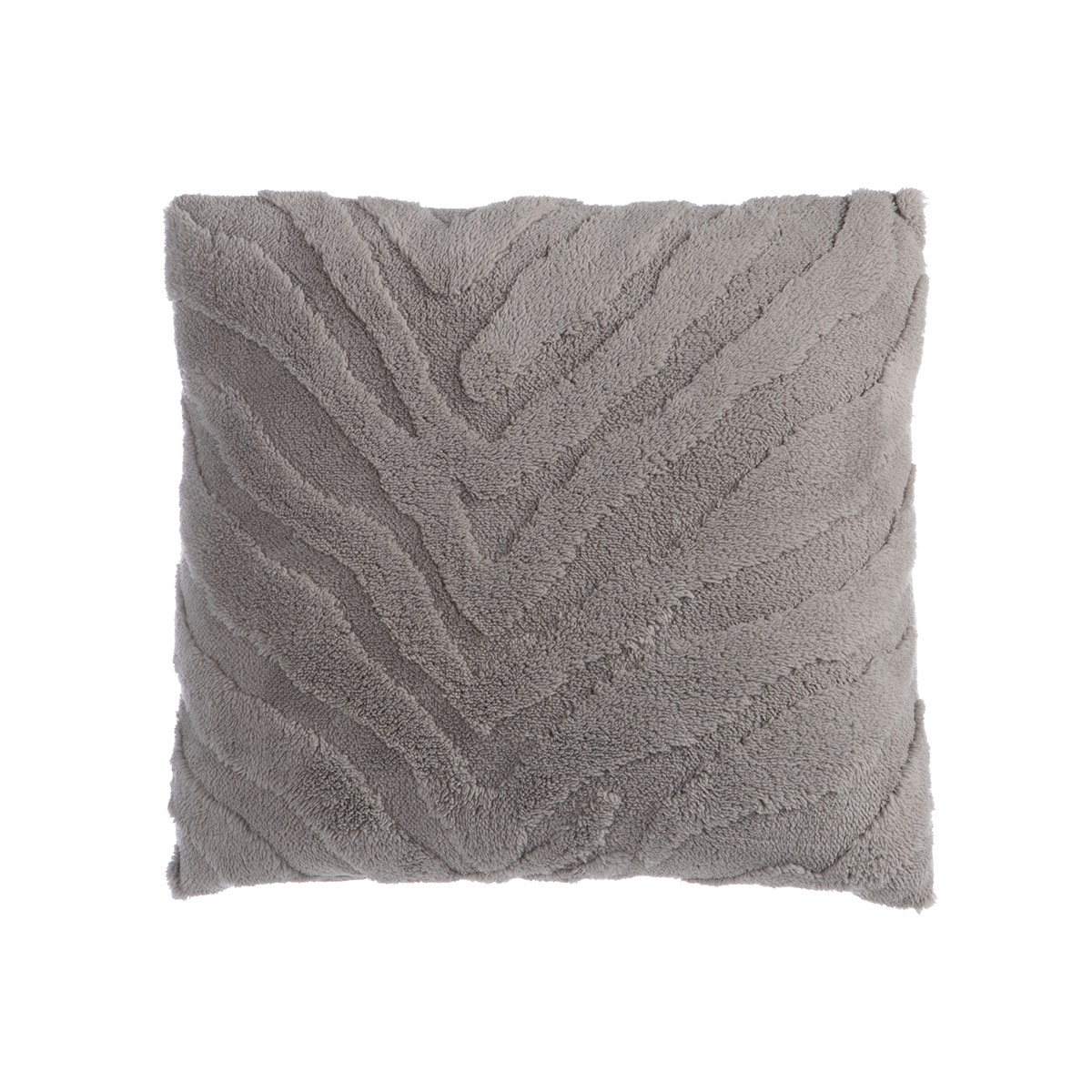 Διακοσμητικό Μαξιλάρι Fleece (45X45) Nef-Nef Homeware Berien Grey Λευκά Είδη Σαλονιού Μαξιλάρια Διακοσμητικά Τετράγωνα Spitishop