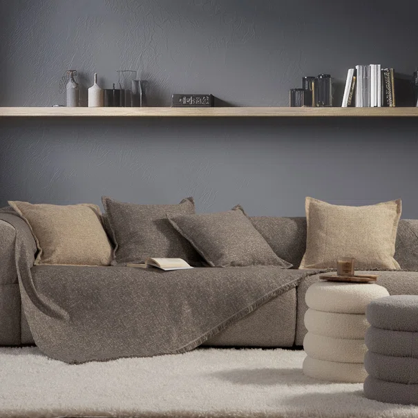 Ριχτάρι Καναπέ Διθέσιου (170x250) Nef-Nef Homeware Alamo 25 Stone