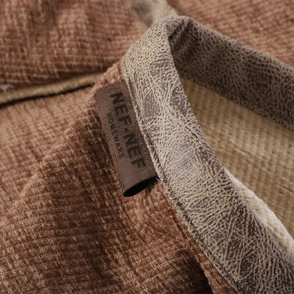 Ριχτάρι Πολυθρόνας 2 Όψεων (180x180) Nef-Nef Homeware Tanger Brown/Ecru