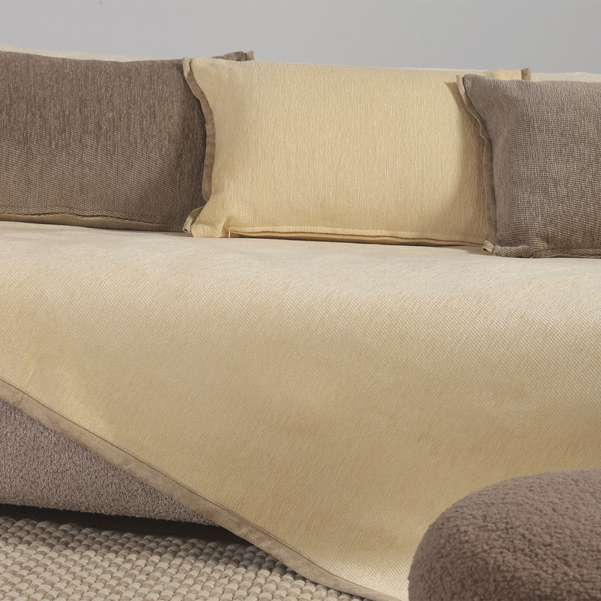 Ριχτάρι Καναπέ Τετραθέσιου (180x350) Nef-Nef Homeware Tanger Ecru