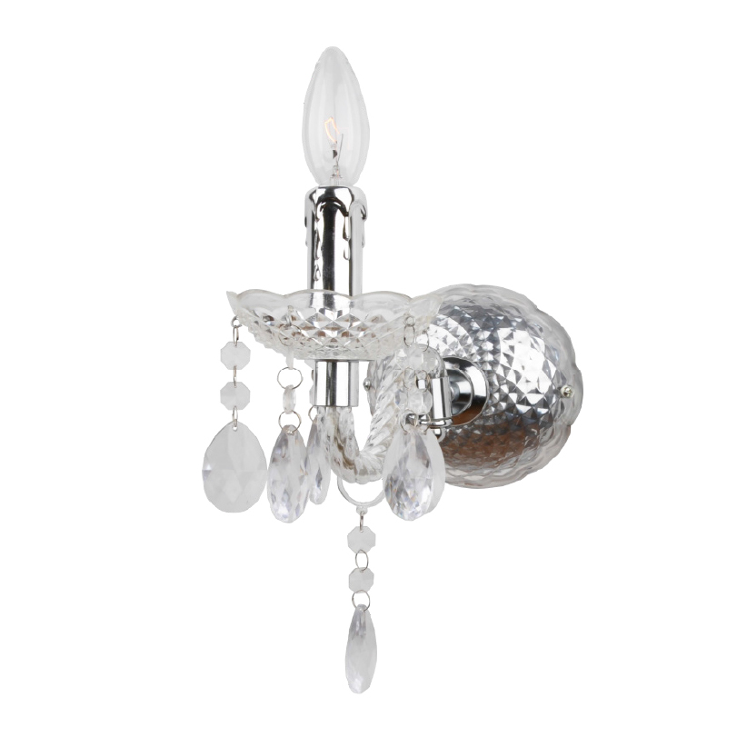 Απλίκα Τοίχου Aca Pegasus SF63991W Chrome/Clear