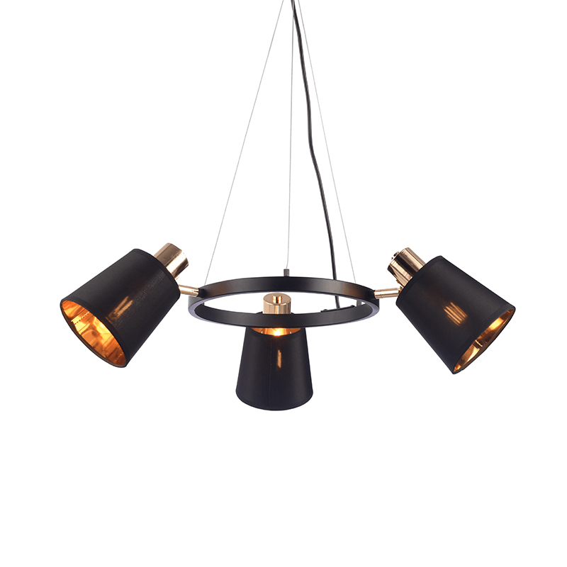 Φωτιστικό Οροφής Τρίφωτο Aca Norma EG213P63BK Black