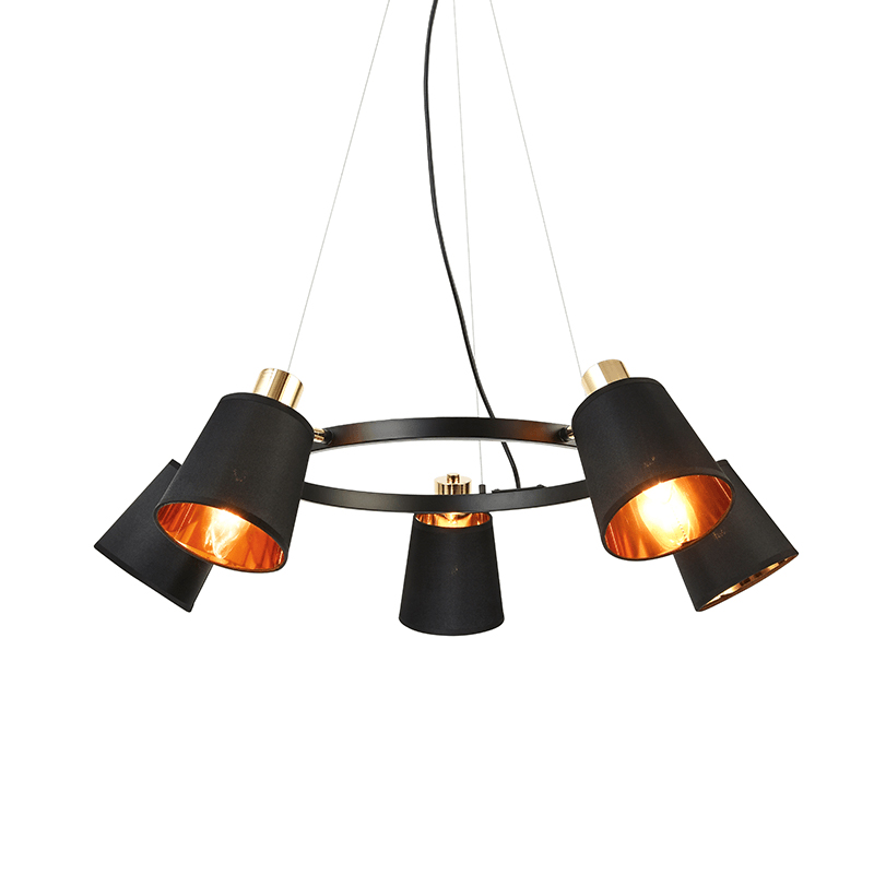 Φωτιστικό Οροφής Πολύφωτο Aca Norma EG215P73BK Black