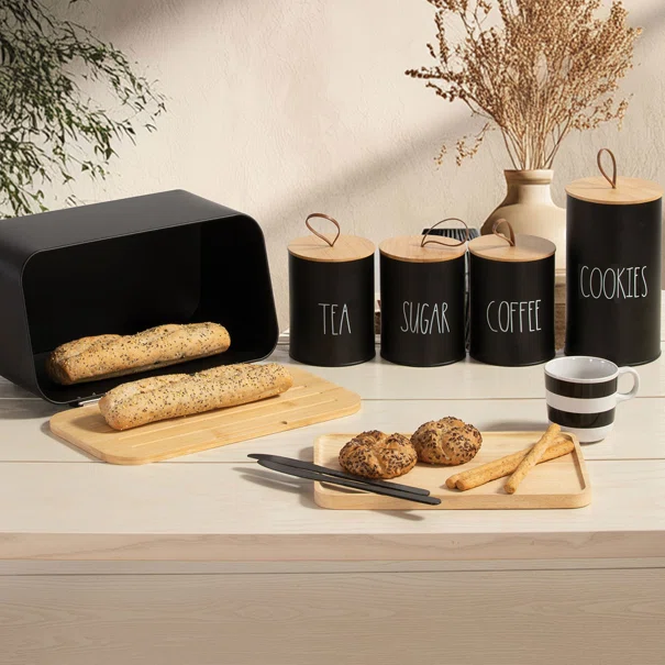Μπισκοτιέρα (Φ12x20) Nef-Nef Homeware Black