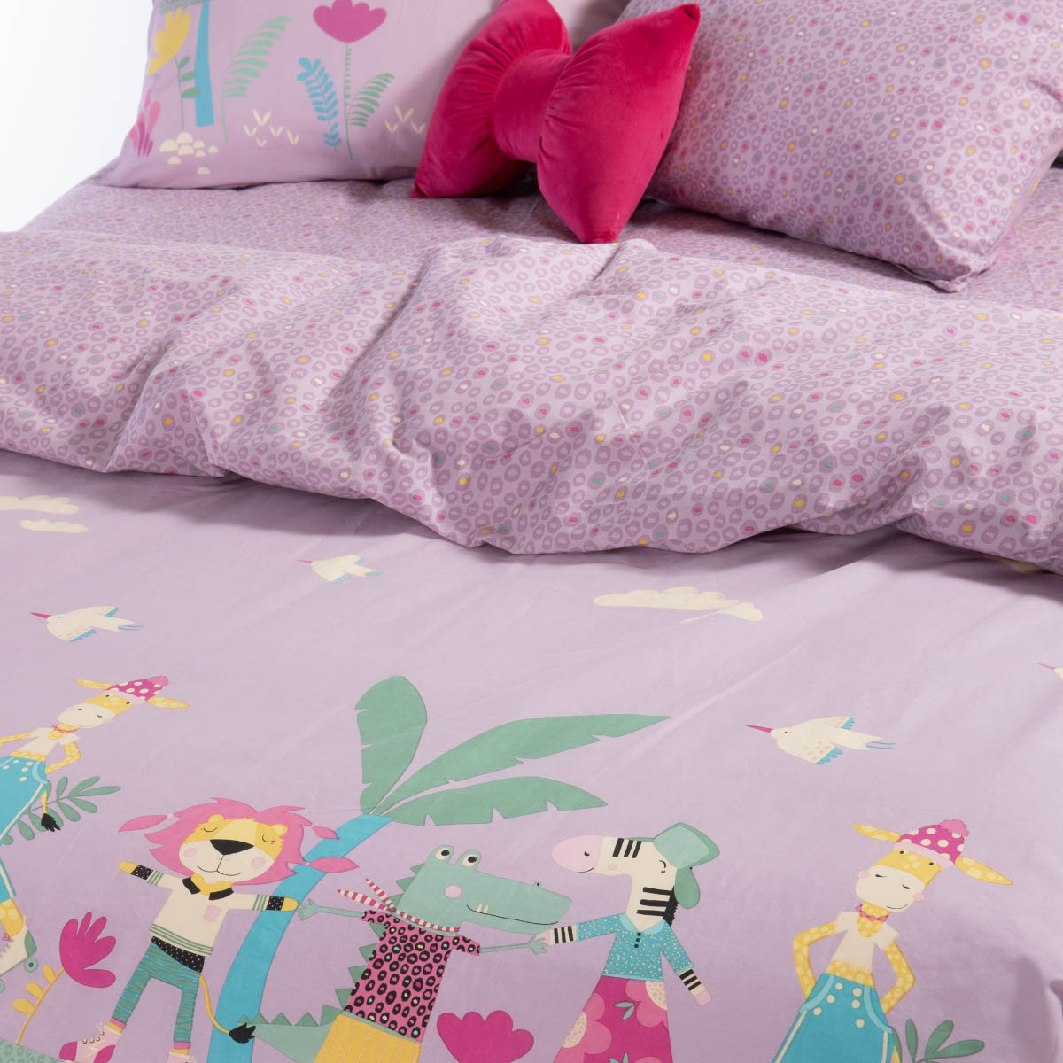 Παπλωματοθήκη Μονή (Σετ 160X240) 2 Όψεων Nef-Nef Homeware Junior Roller Friends Παιδικά Λευκά Είδη 'Υπνου Παπλωματοθήκες Παιδικές για Κορίτσια 